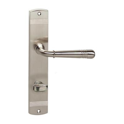 Intersteel Deurklink Helena op schild WC slot 63mm nikkel mat