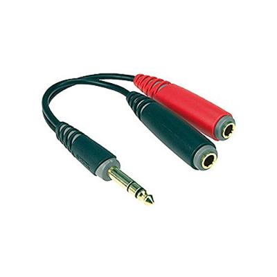 Klotz AYS-1 Y adapter TRS 6.35mm stereo - 2x TS 6.35mm mono 0.2m Klotz AYS-1 Y adapter TRS 6.35mm stereo - 2x TS 6.35mm mono 0.2m