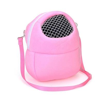 Huisdier tas kleine huisdier hamster vervoerder zuivere kleur leiband reistas maat: S (roze) Huisdier tas kleine huisdier hamster vervoerder zuivere kleur leiband reistas maat: S (roze)