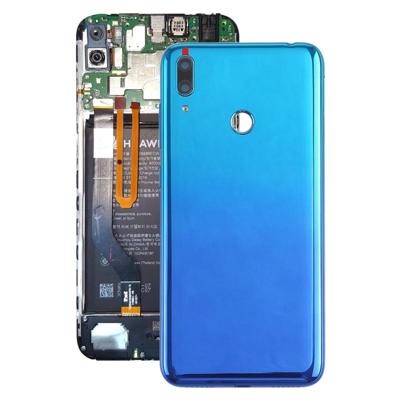 Originele batterij terug te dekken met camera lens & kant toetsen voor Huawei Y7 Prime (2019) (blauw)