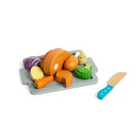 Bigjigs houten gebraden diner speelset, 12dlg. - thumbnail
