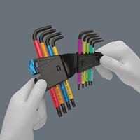 Wera Multicolour Binnen-Torx Haakse schroevendraaierset T 8, T 9, T 10, T 15, T 20, T 25, T 27, T 30, T 40 9-delig - thumbnail