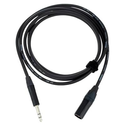 Cordial CPM2,5MV XLR Adapterkabel [1x XLR-stekker - 1x Jackplug male 6,3 mm] 2.50 m Zwart