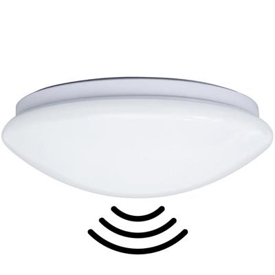 Enzo Thorgeon led plafonniere 255mm wit 12w tri-white ip44 + sensor - 5017770