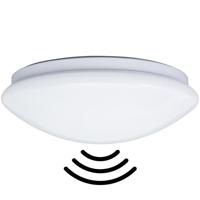 Enzo Thorgeon led plafonniere 255mm wit 12w tri-white ip44 + sensor - 5017770 - thumbnail