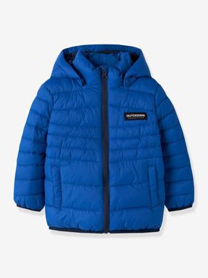 Gewatteerd donsjack met capuchon voor jongens NAME IT felblauw