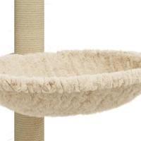 VidaXL Kattenmeubel met sisal krabpaal 74 cm crèmekleurig - thumbnail