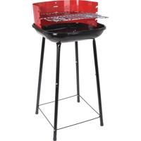 BBQ Half Open 41 cm Rood/Zwart - thumbnail