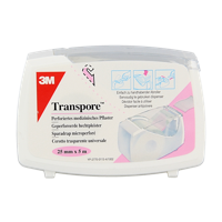 3M Transpore hechtpleister 5m x 25mm 1 Stuks - thumbnail