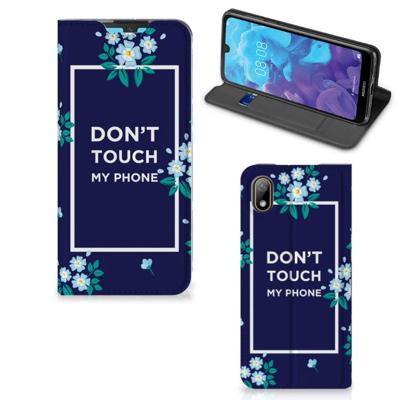 Huawei Y5 (2019) Design Case Flowers Blue DTMP Huawei Y5 (2019) Design Case Flowers Blue DTMP