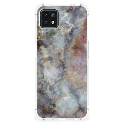 OPPO A53 5G | A73 5G Anti-Shock Hoesje Marmer Grijs OPPO A53 5G | A73 5G Anti-Shock Hoesje Marmer Grijs