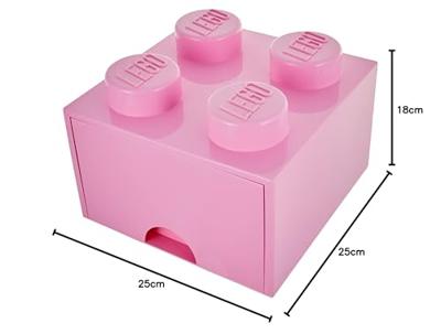 LEGO® Brick 4 Opbergbox Met Lade - Roze