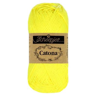 Scheepjes Catona 25g - 601 Neon Yellow - Haakgaren / Breigaren