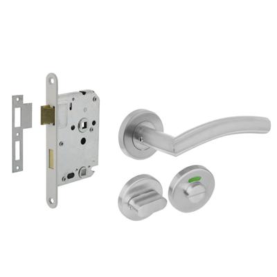 Intersteel Compleet deurklinksetLisa RVS toilet - 0035.124099