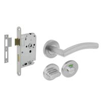 Intersteel Compleet deurklinksetLisa RVS toilet - 0035.124099 - thumbnail