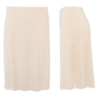 Gaubert Onderrok extra lang - 67-72CM - Lange dames jupon - Huidskleur - Zwart - Wit - thumbnail