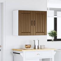 Keukenbovenkast Lucca bewerkt hout bruin eikenkleur - thumbnail