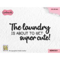Nellie's Choice • clear stamp super cute laundry - thumbnail