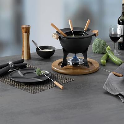 Kela - Fondueset Country Gietijzer, Zwart - Kela