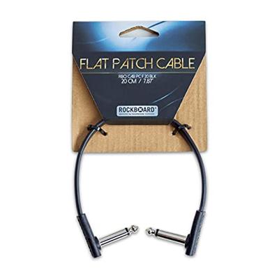 RockBoard Flat Patch Cable mono jack haaks 20 cm