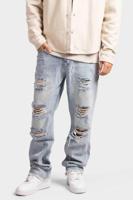 Couture Club Straight Leg Ripped Jeans Blauw - Maat 36 - Kleur: Blauw | Soccerfanshop - thumbnail