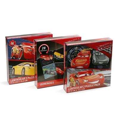 Puzzel en domino set Cars 3 Stuks