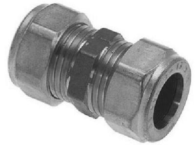 Bonfix knelkoppeling - Rechte koppeling - 10x10mm - Messing
