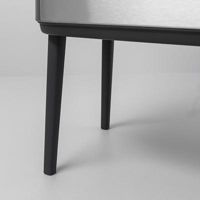 Brabantia 316081 vuilnisbak 33 l Rechthoekig Roestvrijstaal Zwart, Roestvrijstaal