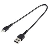 Kabel USB naar Lightning Startech RUSBLTMM30CMB USB A Zwart - thumbnail