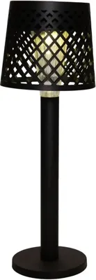 Anna's collection tafellamp solar 1led 25.5x9cm zwart