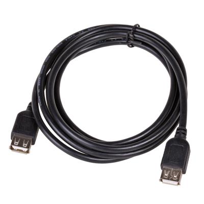 Akyga AK-USB-06 USB-kabel USB-A bus, USB-A bus 1.80 m Zwart