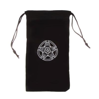 2 stuks fluwelen pentagram tarot kaart zak huis mini koord pakket