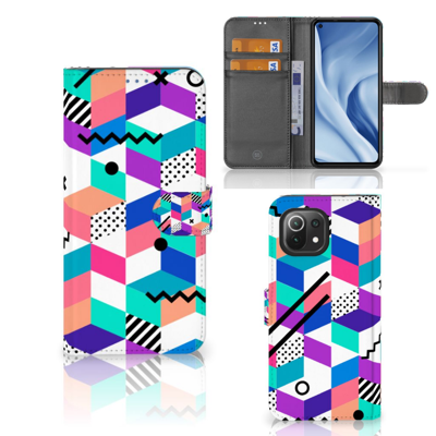 Xiaomi 11 Lite 5G NE | Mi 11 Lite | Book Case | Blokken Kleurrijk