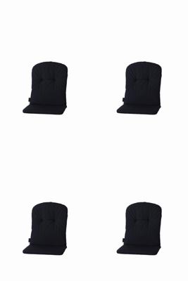 Kussen Kuip hoog 45x96 Panama zwart (4 stuks) Madison - Madison