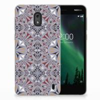 Nokia 2 | TPU | Siliconen hoesje | Flower Tiles - thumbnail
