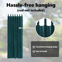 VidaXL Verduisterende gordijnen 2 pcs donkergroen 140 x 260 cm fluweel - thumbnail