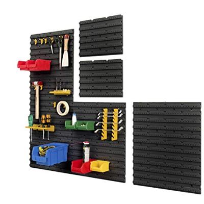 Allit 457090 Wandrek voor stapelbox Zwart 1 stuk(s)