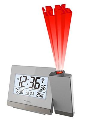 Techno Line WT538 WT 538 Projectieklok Zendergestuurd Zilver Techno Line WT538 WT 538 Projectieklok Zendergestuurd Zilver