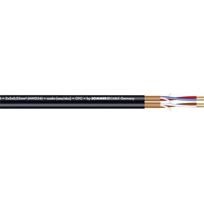 Sommer Cable 200-0551 Microfoonkabel 2 x 2 x 0.22 mm² Zwart per meter Sommer Cable 200-0551 Microfoonkabel 2 x 2 x 0.22 mm² Zwart per meter