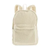 Unique Living rugzak teddy 32x24x8cm dove white - thumbnail