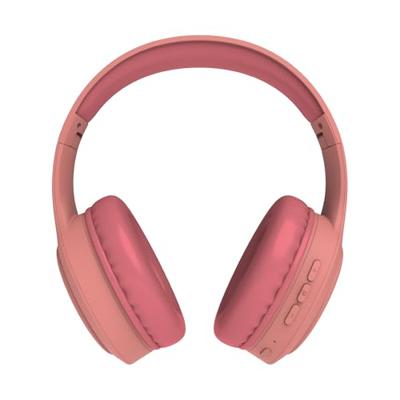 T'NB Opvouwbare draadloze hoofdtelefoon met passieve ruisonderdrukking, met bluetooth-verbinding, stereogeluid met geïntegreerde microfoon, batterijduur tot 30 uur, roze