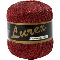 Creativ Company Lurex glitter garen rood, 160m - thumbnail