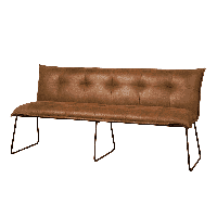 Tower Living Eetkamerbank 'Seda' 185cm, kleur cognac - thumbnail