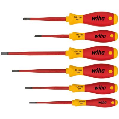 Wiha SoftFinish slimFix sleuf/ PH schroevendraaierset VDE 3201K6 | 6-delig | - 35389 - thumbnail