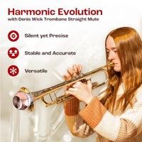 Denis Wick 5504C Straight Mute demper met koperen bodem voor trompet en kornet - thumbnail