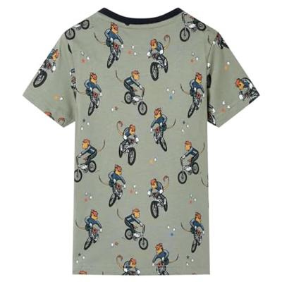 Kinderpyjama met korte mouwen 128 lichtkaki Kinderpyjama met korte mouwen 128 lichtkaki