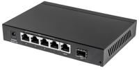 Intellinet 561174 netwerk-switch Gigabit Ethernet (10/100/1000) Zwart Power over Ethernet (PoE) - thumbnail