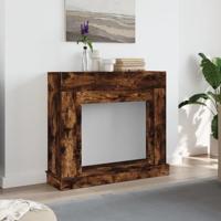 Haardombouw 100x30x87,5 cm bewerkt hout gerookt eikenkleurig - thumbnail