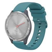 By Qubix - Compatible met Garmin Venu 3s / Vivoactive 4s / Venu 2s / Vivomove 3s / Forerunner 255s - Soft siliconen bandje - Blauwgroen - Compatible Garmin bandje - thumbnail