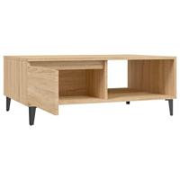 Salontafel 90x60x35 cm bewerkt hout sonoma eikenkleurig - thumbnail